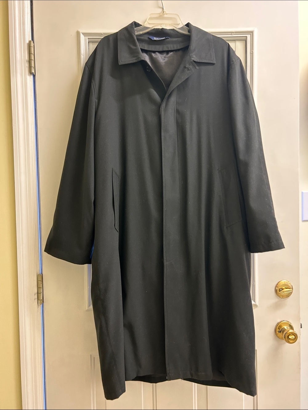 Classic Men's Overcoat - Black
